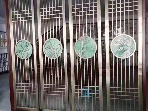 酒店不锈钢屏风设计